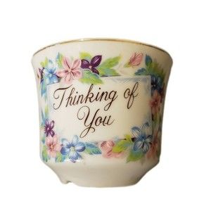 Small Ceramic Floral Thinking Of You Small Plant Vase